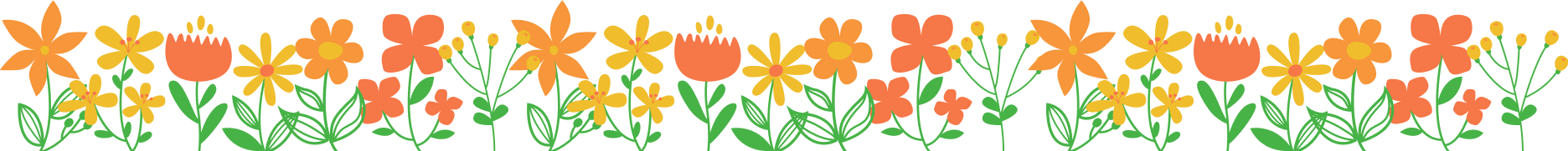 footer flower